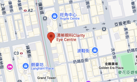 香港乾眼症專科中心位置地圖 - 旺角彌敦道664號惠豐中心
